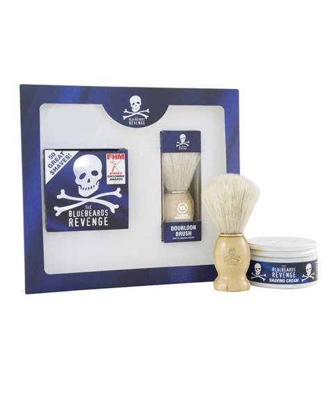 Bluebeards Revenge-Shaving Cream & Doubloon Brush Kit Zestaw do Golenia