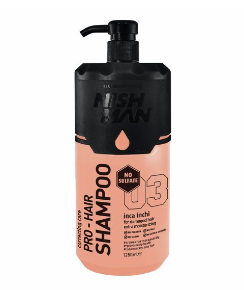 Nishman-Pro-Hair Shampoo Inca Inchi Szampon do Włosów Zniszczonych 1250ml
