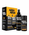 Nishman-Hair Building Keratin Fiber MEDIUM BROWN Zestaw Kosmetyków Koloryzujących i Maskujących Łysienie